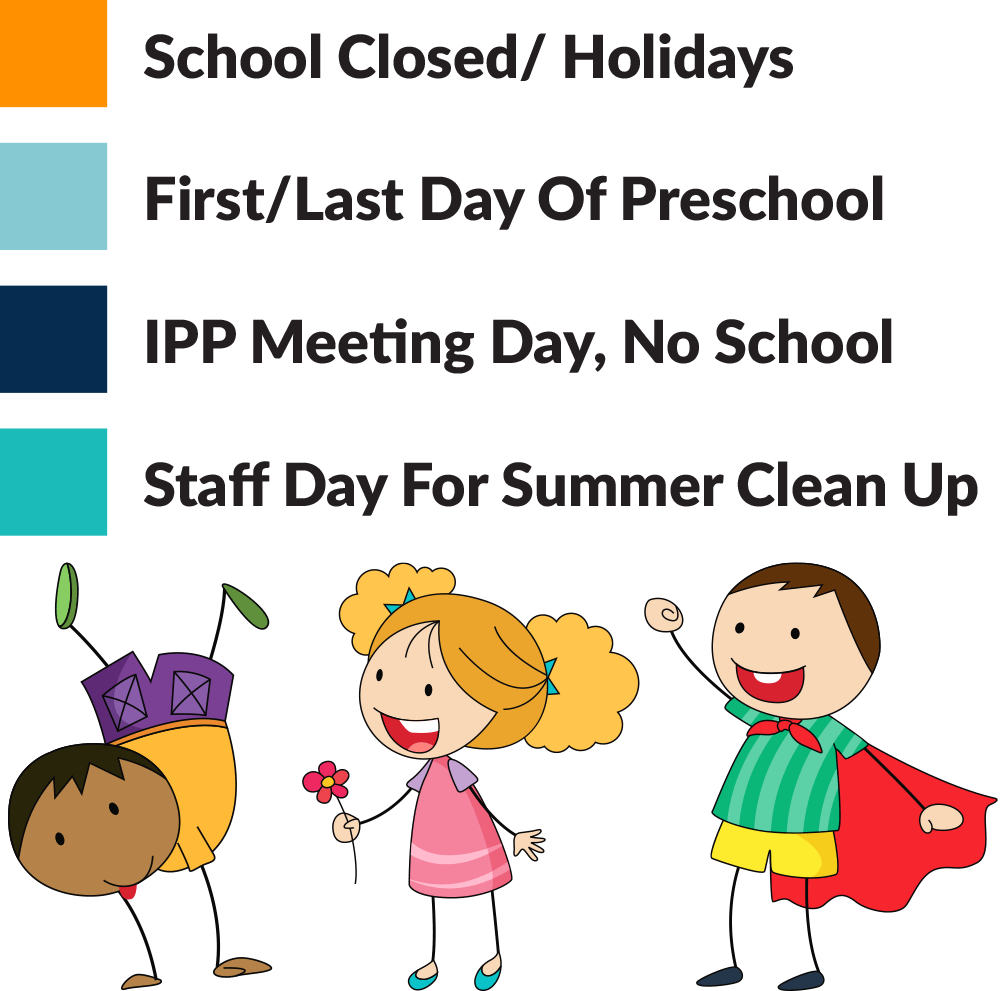 2023 - 2024 School Calendar - Closed Days